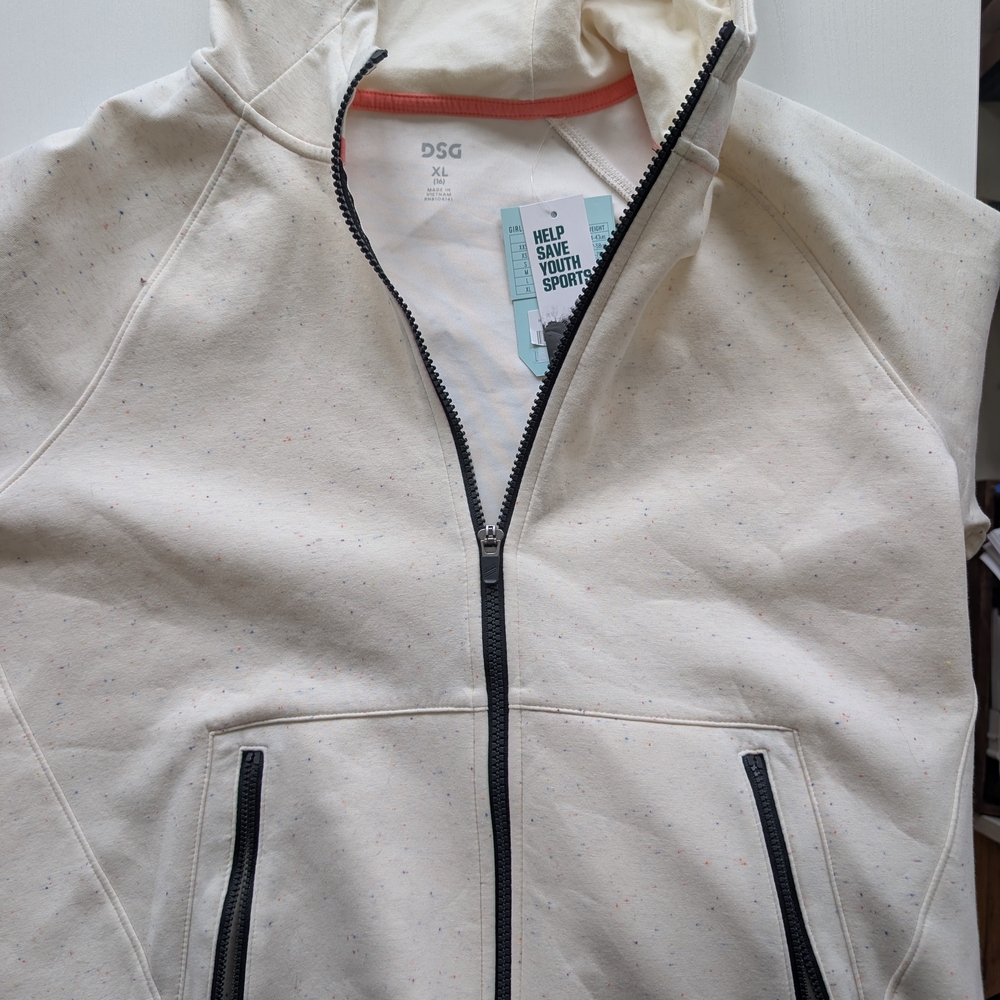 DSG Off-White Speckled Hoodie